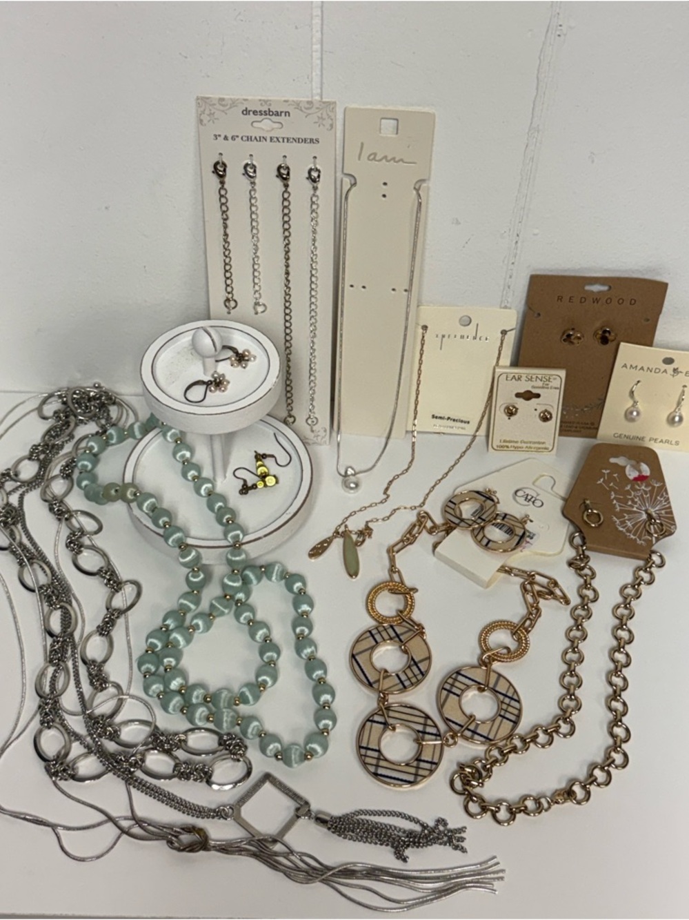 Mixed Collection of Wearable Jewelry Necklaces Earrings Bundle (16 Pieces)